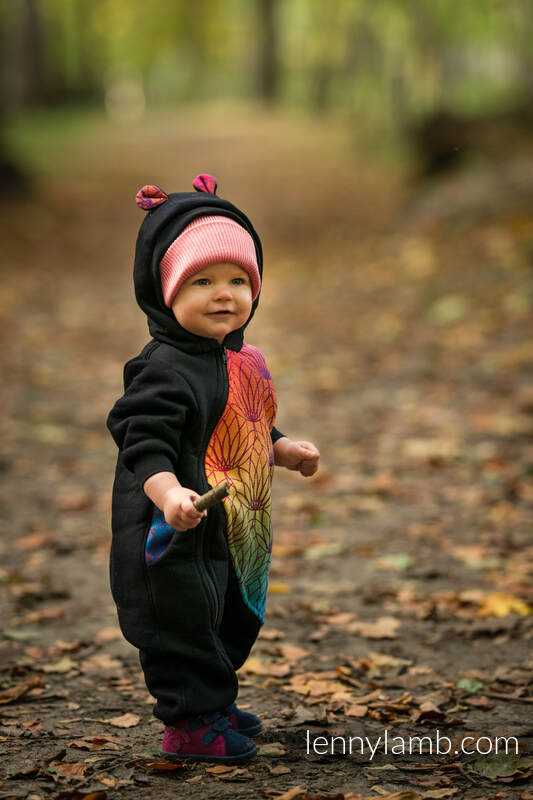 Lenny Lamb - Jumpsuit for a child - size 98 - Black & Rainbow Lotus 