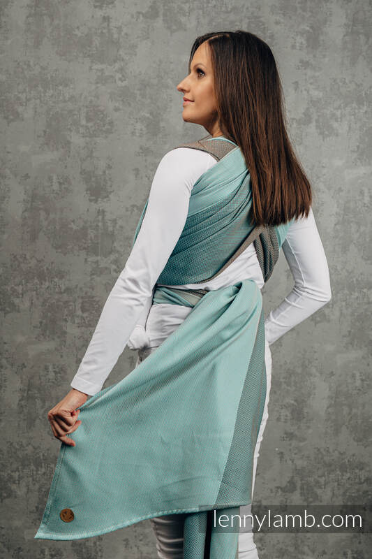 Lenny Lamb - My First Baby Sling LITTLE HERRINGBONE BABY MINT S B