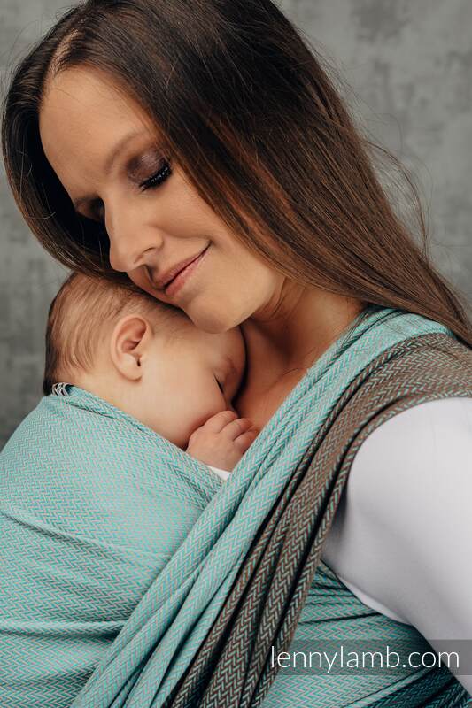 Lenny Lamb - My First Baby Sling LITTLE HERRINGBONE BABY MINT S B