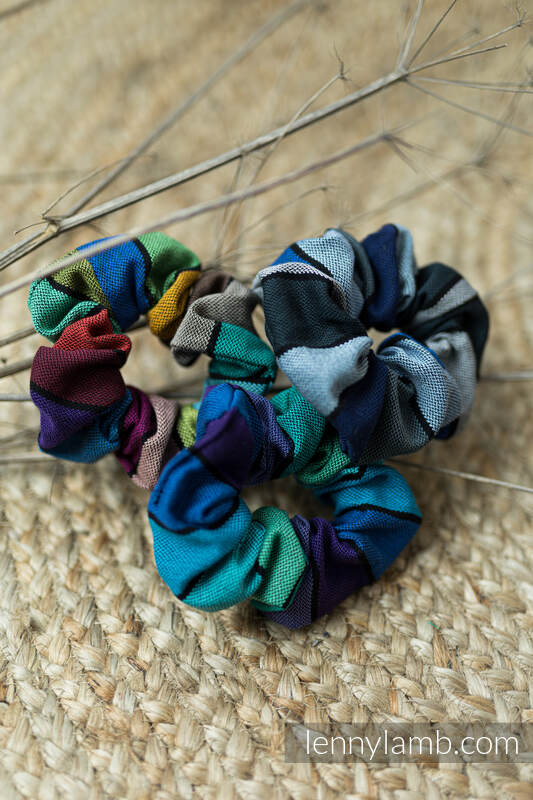 Lenny Lamb - Scrunchie - set of 3 - CAROUSEL OF COLORS CAROUSEL OF COLORS PROMENADE WATERFALL