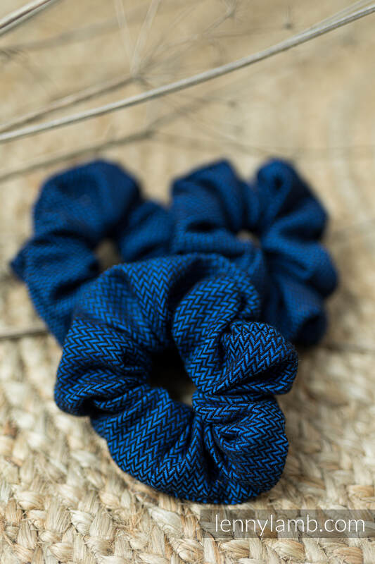 Lenny Lamb - Scrunchie - set of 3 - COBALT COBALT
