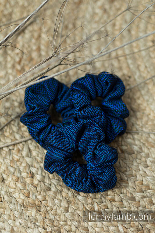 Lenny Lamb - Scrunchie - set of 3 - COBALT COBALT