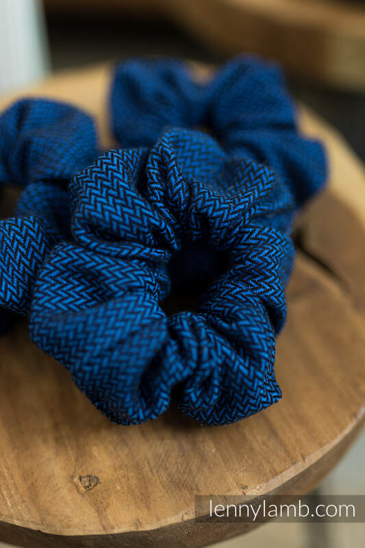Lenny Lamb - Scrunchie - set of 3 - COBALT COBALT
