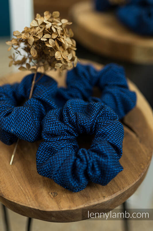 Lenny Lamb - Scrunchie - set of 3 - COBALT COBALT