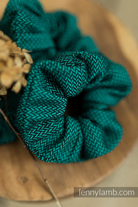 Lenny Lamb - Scrunchie - set of 3 - EMERALD EMERALD