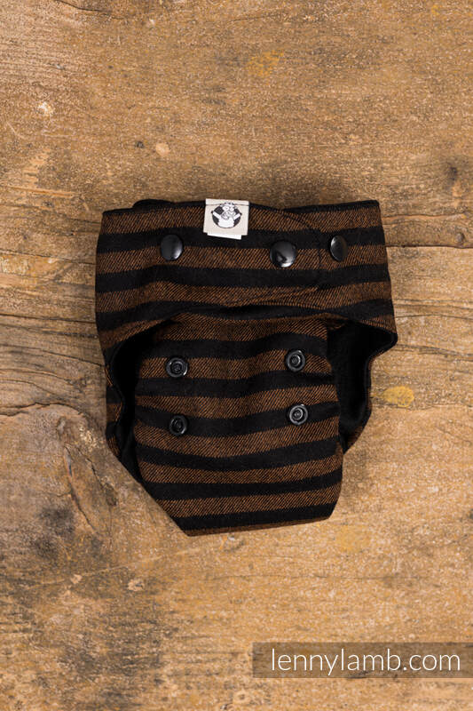 Lenny Lamb - Wool Cover - Brown & Black Stripes - MOS MOS Lenny Lamb - Wool Cover - Brown & Black Stripes - MOS MOS
