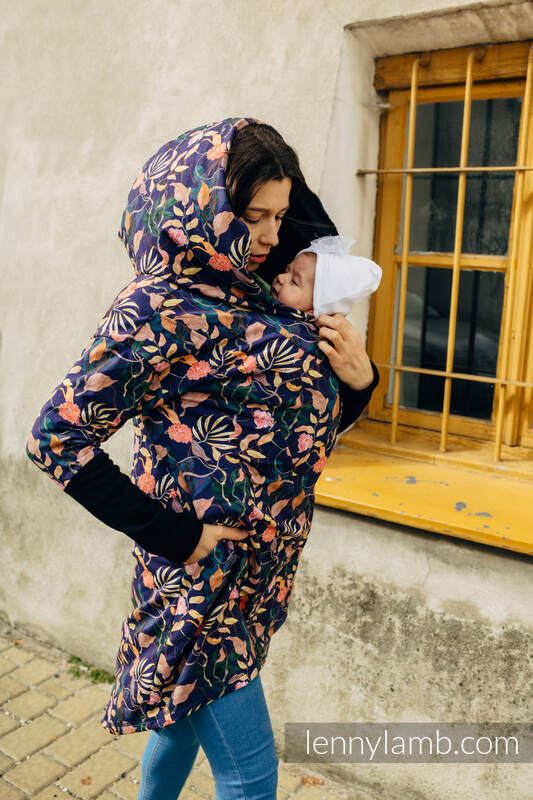 Lenny Lamb - Asymmetrical Hoodie - Vintage Flowers - size M (87% cotton M Lenny Lamb - Asymmetrical Hoodie - Vintage Flowers - size M (87% cotton M