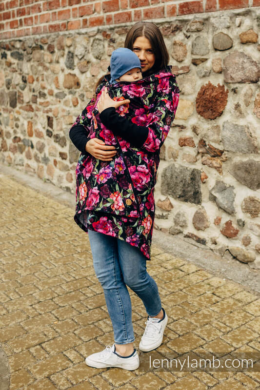 Lenny Lamb - Asymmetrical Hoodie - Peony - size XS (87% cotton XS Lenny Lamb - Asymmetrical Hoodie - Peony - size XS (87% cotton XS