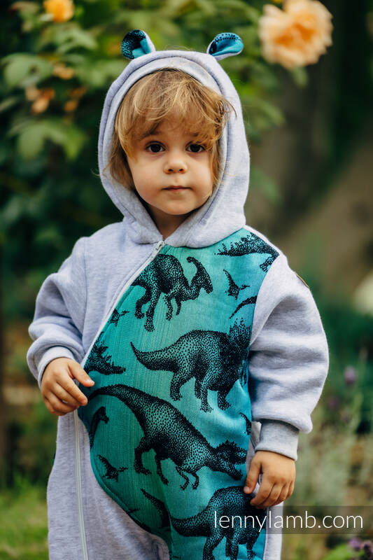 Lenny Lamb - Jumpsuit for a child - size 104 - Gray melange & Jurassic Park 