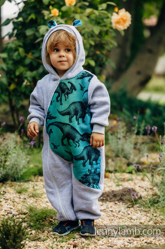Lenny Lamb - Jumpsuit for a child - size 80 - Gray melange & Jurassic Park 