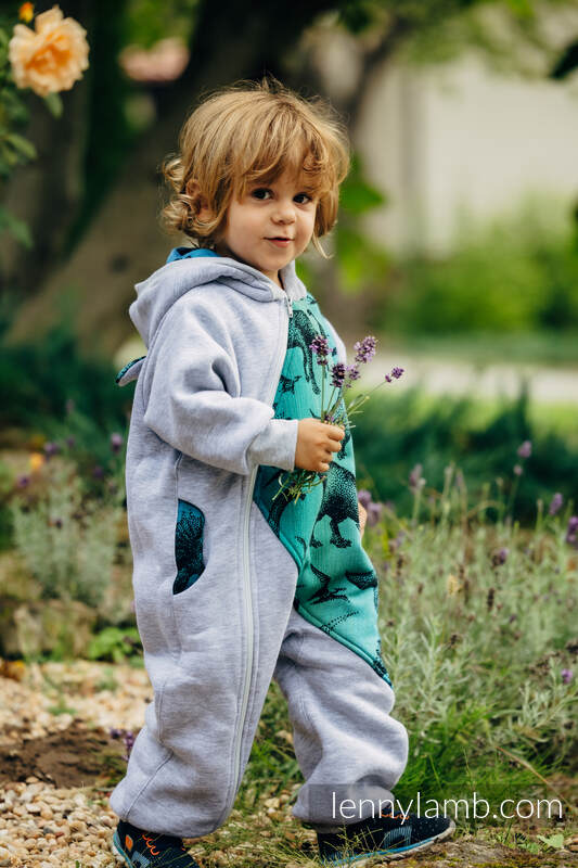 Lenny Lamb - Jumpsuit for a child - size 92 - Gray melange & Jurassic Park Lenny Lamb - Jumpsuit for a child - size 92 - Gray melange & Jurassic Park