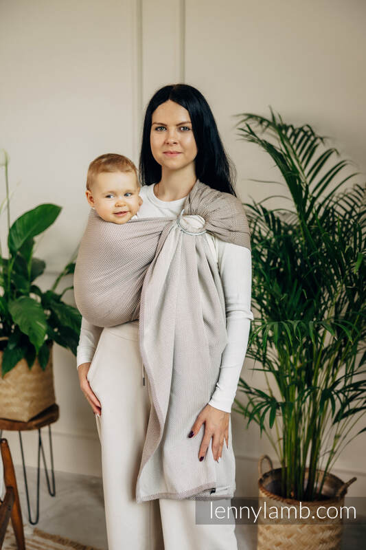 Lenny Lamb - Ring Sling LITTLE HERRINGBONE ALMOND