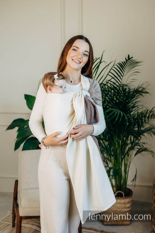 Lenny Lamb - My First Ring Sling LITTLE HERRINGBONE BABY CUPCAKE Lenny Lamb - My First Ring Sling LITTLE HERRINGBONE BABY CUPCAKE