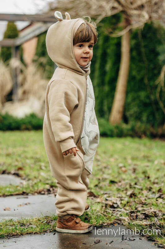 Lenny Lamb - Jumpsuit for a child - size 62 - Beige & Jurassic Park - Ice Desert 