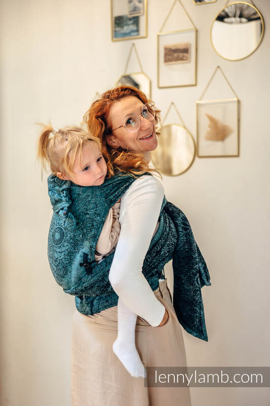 Lenny Lamb - LennyHybrid Half Buckle Carrier WILD WINE IVY Lenny Lamb - LennyHybrid Half Buckle Carrier WILD WINE IVY