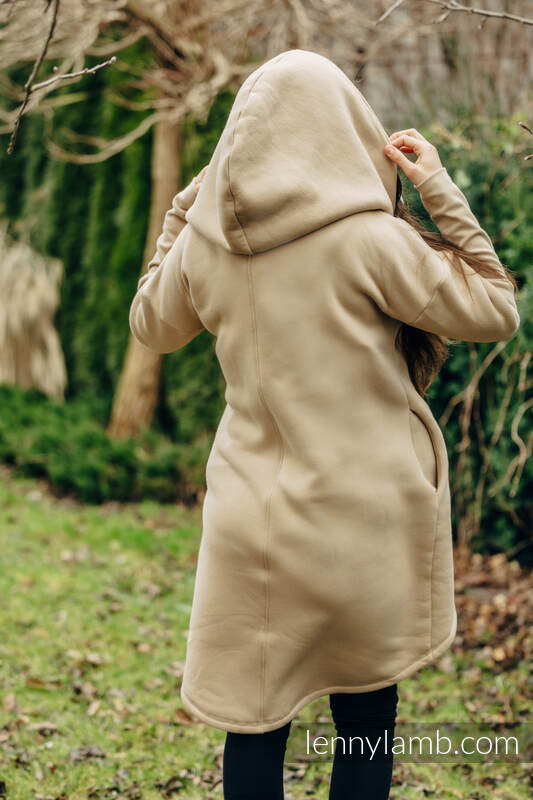 Lenny Lamb - Asymmetrical Hoodie - Beige with Jurassic Park - Ice Desert - size XXS XXS