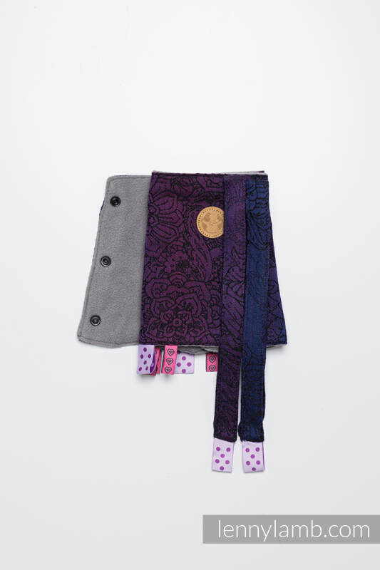 Lenny Lamb - Drool Pads & Reach Straps Set WILD WINE BOUQUET