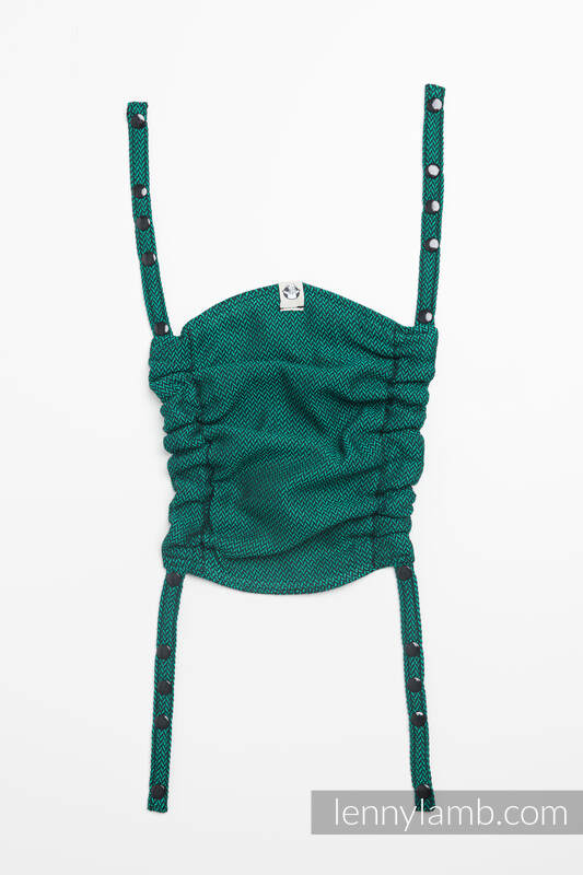 Lenny Lamb - Baby carrier hood (100% cotton) - EMERALD EMERALD Lenny Lamb - Baby carrier hood (100% cotton) - EMERALD EMERALD