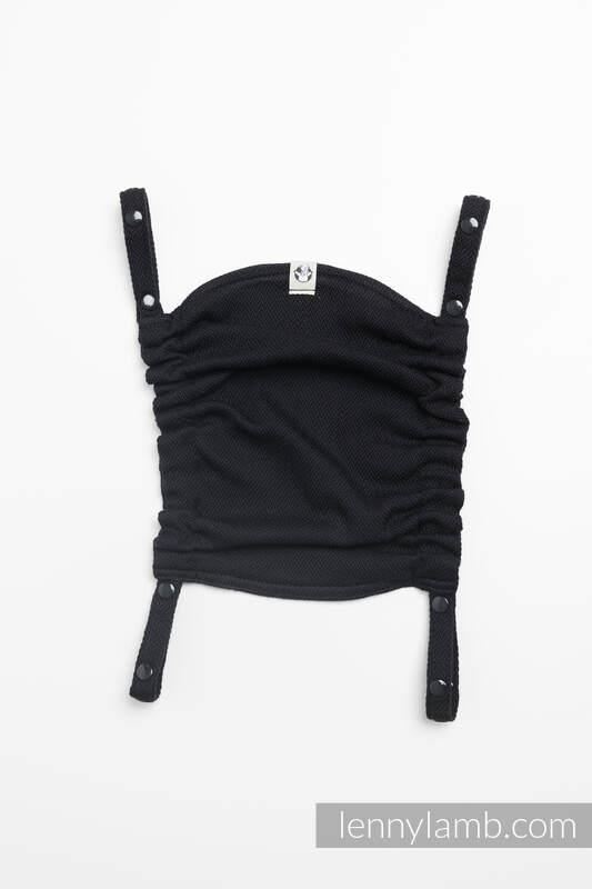 Lenny Lamb - Baby carrier hood (100% cotton) -  LITTLE HERRINGBONE EBONY BLACK LITTLE HERRINGBONE EBONY BLACK