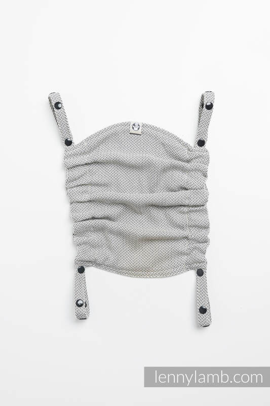 Lenny Lamb - Baby carrier hood (100% cotton) - LITTLE HERRINGBONE GREY LITTLE HERRINGBONE GREY