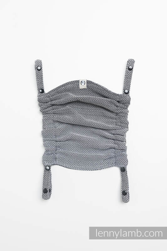 Lenny Lamb - Baby carrier hood (100% cotton) - LITTLE HERRINGBONE OMBRE GREY LITTLE HERRINGBONE OMBRE GREY