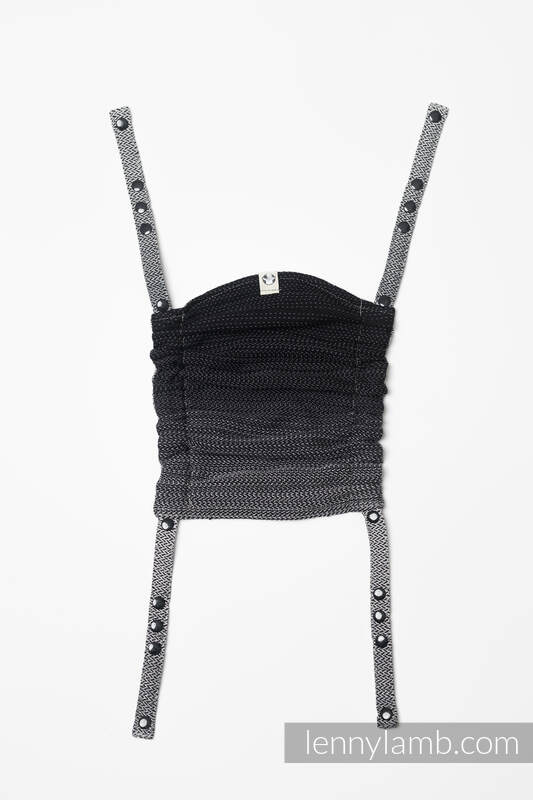 Lenny Lamb - Baby carrier hood (100% cotton) - LITTLE HERRINGBONE OMBRE GREY LITTLE HERRINGBONE OMBRE GREY