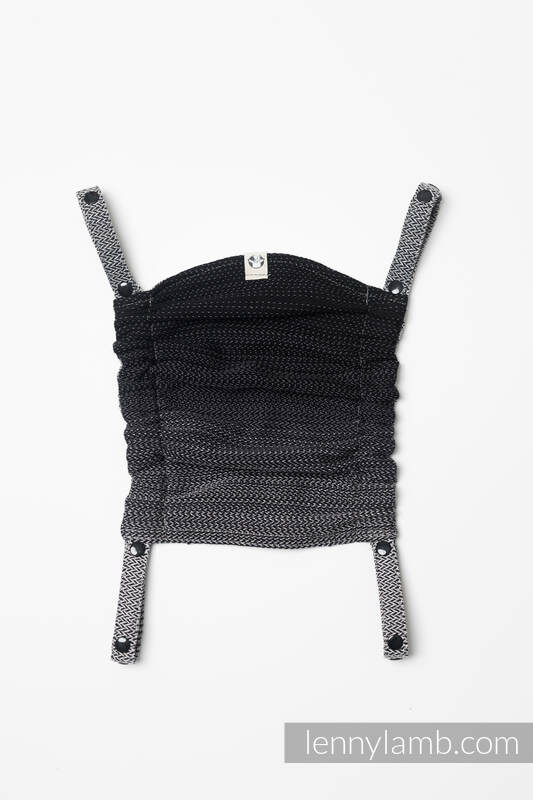 Lenny Lamb - Baby carrier hood (100% cotton) - LITTLE HERRINGBONE OMBRE GREY LITTLE HERRINGBONE OMBRE GREY