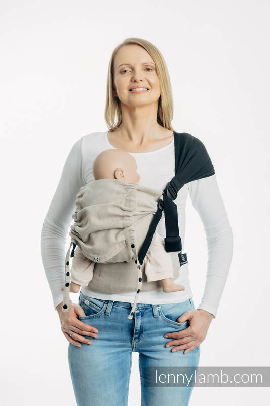 Lenny Lamb - Baby carrier hood (100% cotton) - PEANUT BUTTER PEANUT BUTTER