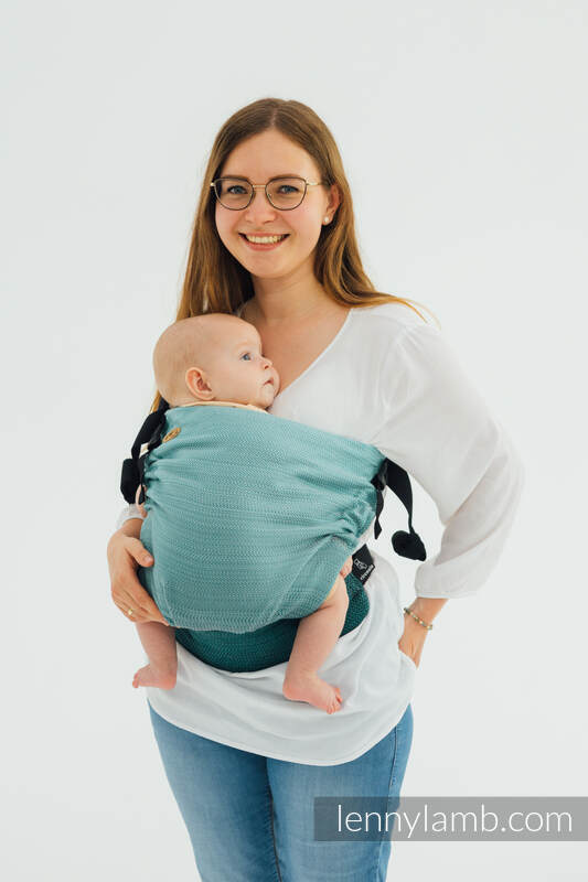 Lenny Lamb - LennyHip Carrier (1/2 of LennyTwin Carrier) LITTLE HERRINGBONE OMBRE GREEN B Lenny Lamb - LennyHip Carrier (1/2 of LennyTwin Carrier) LITTLE HERRINGBONE OMBRE GREEN B