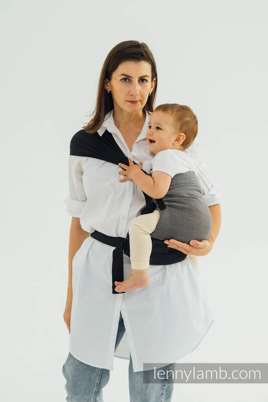 Lenny Lamb - LennyHip Carrier (1/2 of LennyTwin Carrier) LITTLE HERRINGBONE OMBRE GREY