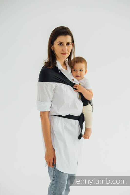 Lenny Lamb - LennyHip Carrier (1/2 of LennyTwin Carrier) LITTLE HERRINGBONE OMBRE GREY