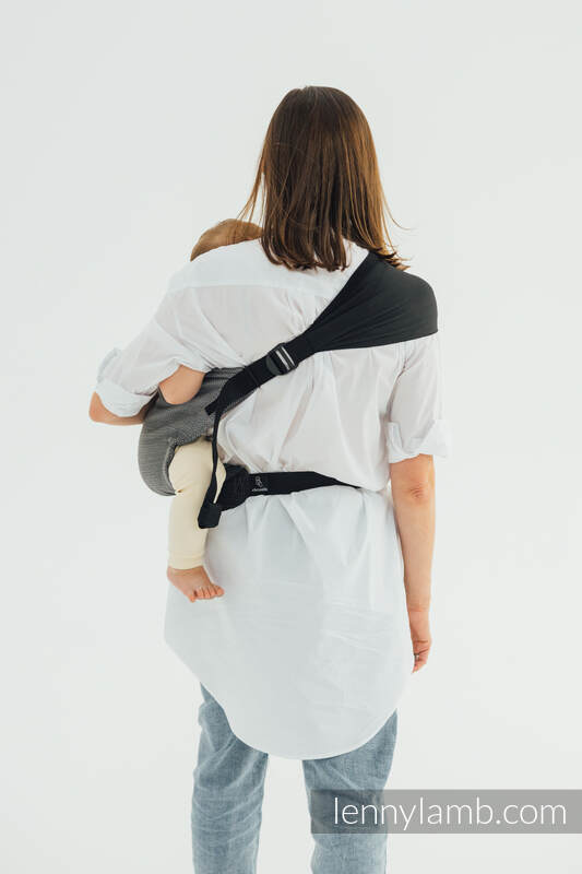 Lenny Lamb - LennyHip Carrier (1/2 of LennyTwin Carrier) LITTLE HERRINGBONE OMBRE GREY