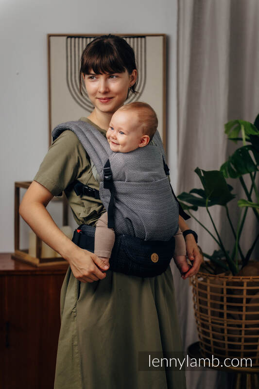 Lenny Lamb - LennyLight Carrier LITTLE HERRINGBONE OMBRE GREY Lenny Lamb - LennyLight Carrier LITTLE HERRINGBONE OMBRE GREY