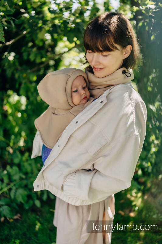 Lenny Lamb - Turtleneck for a child and mom (knitted sweatshirt fabric)  - Beige 