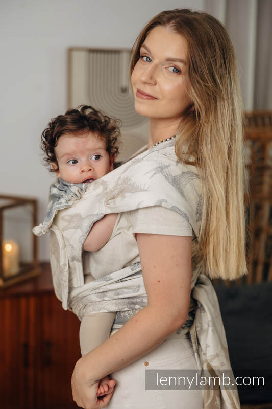 Lenny Lamb - WRAP-TAI carrier Toddler with hood/ jacquard twill / 100% cotton - JURASSIC PARK - ICE DESERT WRAP TAI JURASSIC PARK ICE DESERT
