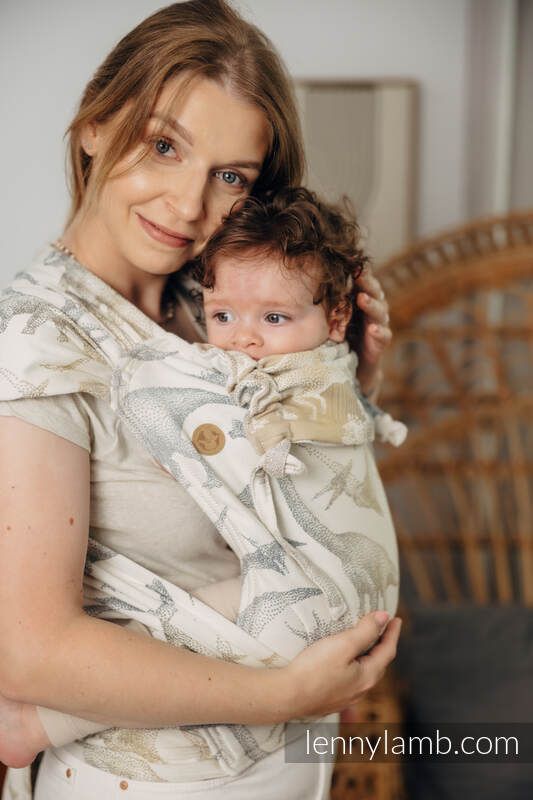 Lenny Lamb - WRAP-TAI carrier Toddler with hood/ jacquard twill / 100% cotton - JURASSIC PARK - ICE DESERT WRAP TAI JURASSIC PARK ICE DESERT