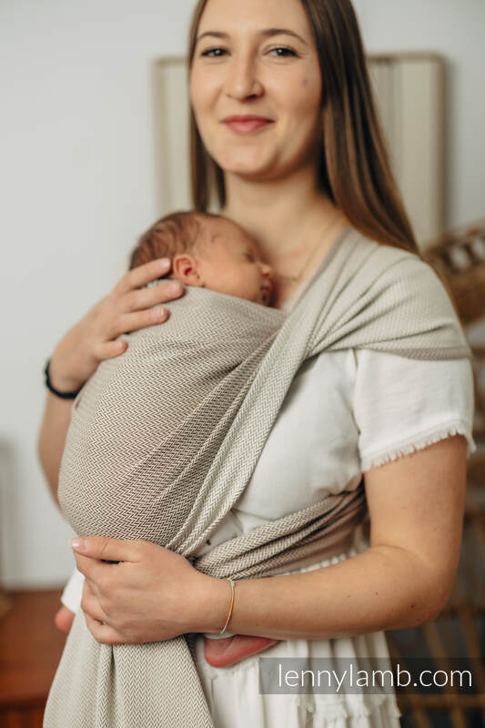 Lenny Lamb - Baby sling for babies with low birthweight ALMOND L