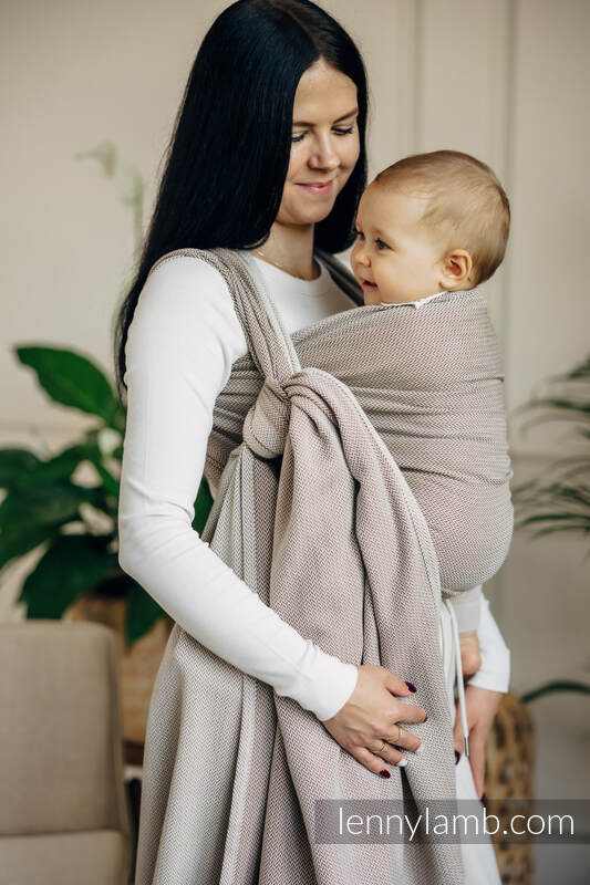 Lenny Lamb - Тъкан слинг LITTLE HERRINGBONE ALMOND XL B
