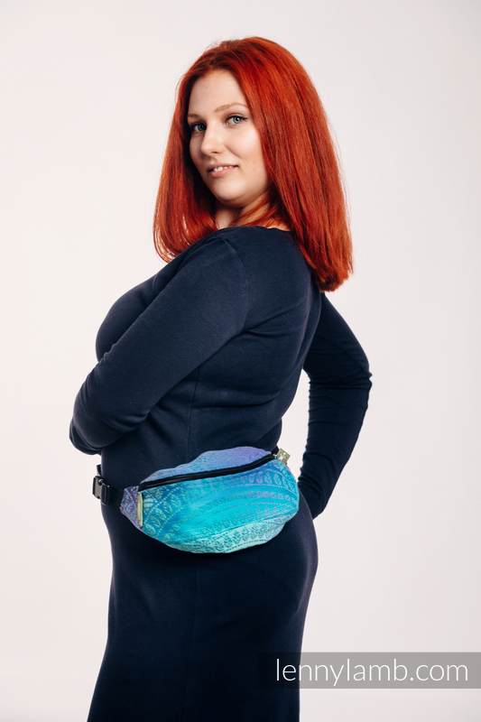 Lenny Lamb - Waist Bag made of woven fabric PEACOCK S TAIL FANTASY Lenny Lamb - Waist Bag made of woven fabric PEACOCK S TAIL FANTASY