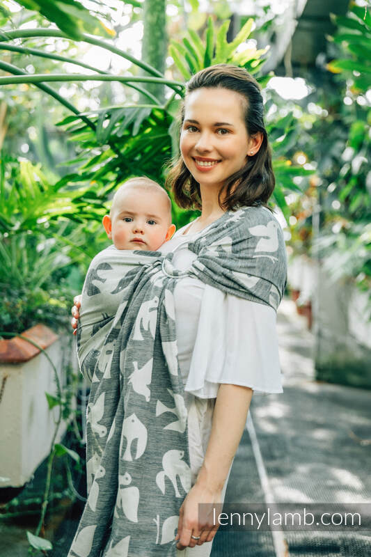 Lenny Lamb - Ring Sling BIRDY WHITE NOISE