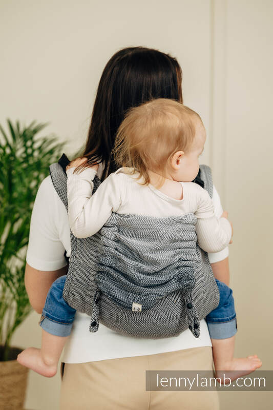 Lenny Lamb - Lenny Buckle Onbuhimo PRO baby carrier PRO LITTLE HERRINGBONE OMBRE GREY