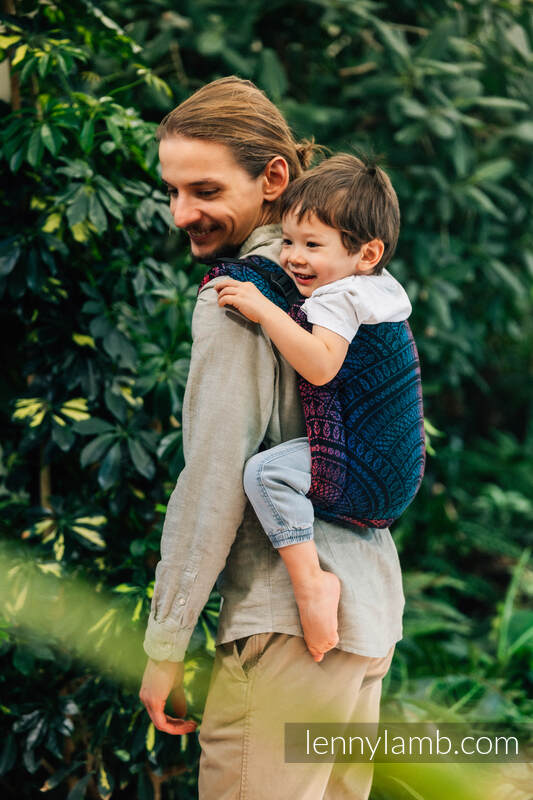 Lenny Lamb - Lenny Buckle Onbuhimo PRO baby carrier PRO PEACOCK S TAIL BLACK OPAL