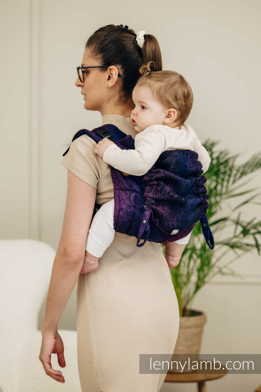 Lenny Lamb - Lenny Buckle Onbuhimo PRO baby carrier PRO WILD WINE BOUQUET
