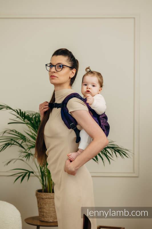 Lenny Lamb - Lenny Buckle Onbuhimo PRO baby carrier PRO WILD WINE BOUQUET