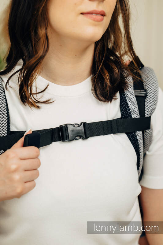 Lenny Lamb - Lenny Buckle Onbuhimo PRO baby carrier PRO LITTLE HERRINGBONE OMBRE GREY