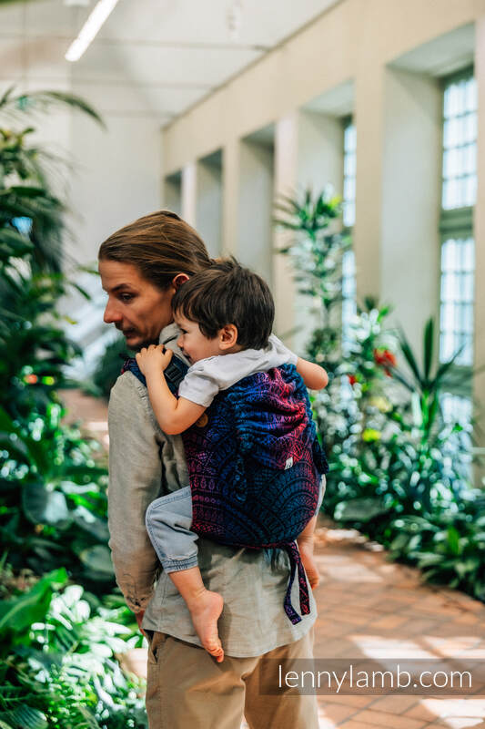 Lenny Lamb - Lenny Buckle Onbuhimo PRO baby carrier PRO PEACOCK S TAIL BLACK OPAL