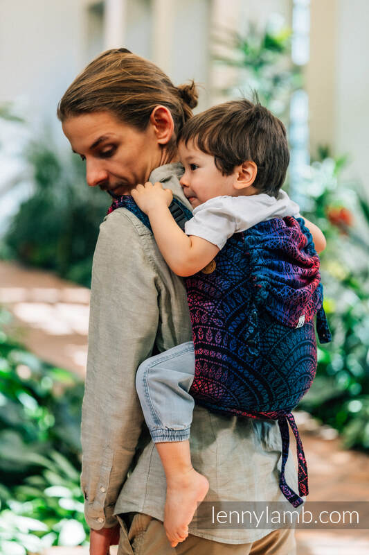 Lenny Lamb - Lenny Buckle Onbuhimo PRO baby carrier PRO PEACOCK S TAIL BLACK OPAL