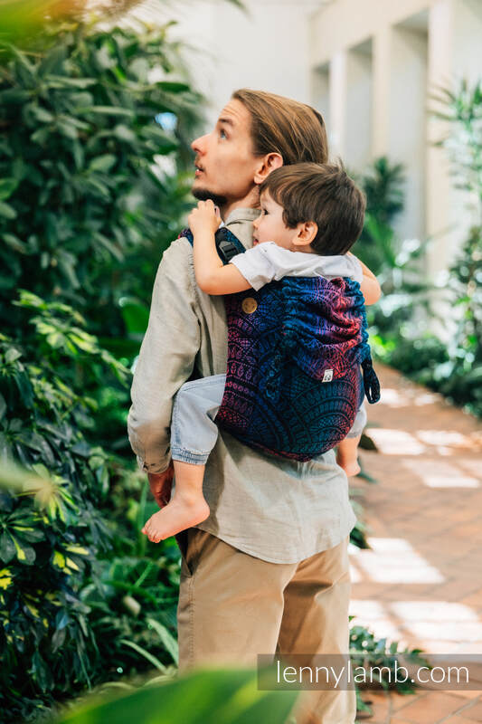 Lenny Lamb - Lenny Buckle Onbuhimo PRO baby carrier PRO PEACOCK S TAIL BLACK OPAL