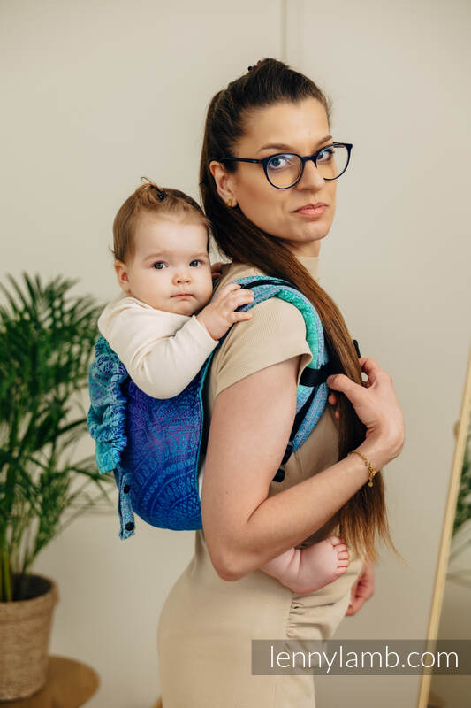 Lenny Lamb - Lenny Buckle Onbuhimo PRO baby carrier PRO PEACOCK S TAIL FANTASY Lenny Lamb - Lenny Buckle Onbuhimo PRO baby carrier PRO PEACOCK S TAIL FANTASY
