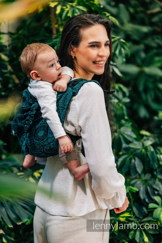 Lenny Lamb - Lenny Buckle Onbuhimo PRO baby carrier PRO WILD WINE IVY Lenny Lamb - Lenny Buckle Onbuhimo PRO baby carrier PRO WILD WINE IVY